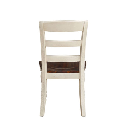 Britta - Side Chair (Set of 2) - Walnut & White Washed ACME 