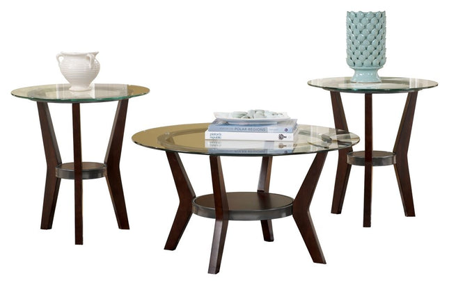 Fantell - Dark Brown - Occasional Table Set (Set of 3) Ashley Furniture 