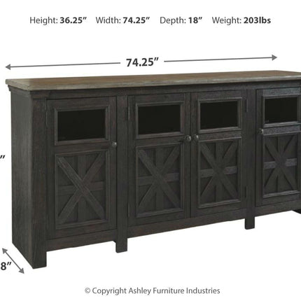 Tyler - Black / Gray - Extra Large TV Stand Ashley Furniture 