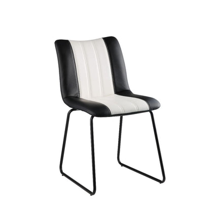 Muscari Accent Chair - Black/White PU & Black ACME 