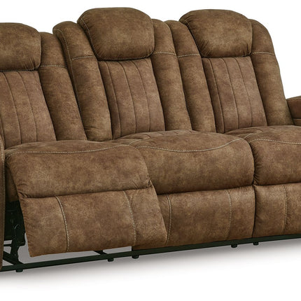 Wolfridge - Brindle - 2 Pc. - Power Reclining Sofa, Power Reclining Loveseat With Console Signature Design by Ashley® 