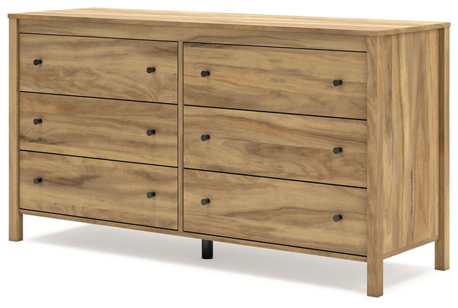 Bermacy - Light Brown - Six Drawer Dresser Signature Design by Ashley® 