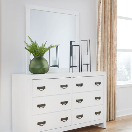 Binterglen - White - Dresser And Mirror Signature Design by Ashley® 