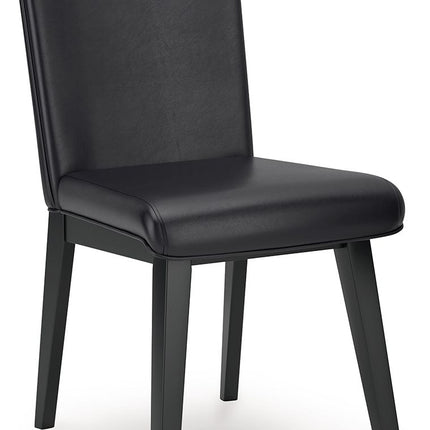 Jettaya - Black - Dining Upholstered Side Chair (Set of 2) Signature Design by Ashley® 