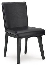Jettaya - Black - Dining Upholstered Side Chair (Set of 2) Signature Design by Ashley® 