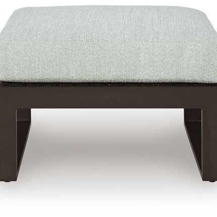 Beachloft - Black / Gray - Ottoman With Cushion Signature Design by Ashley® 