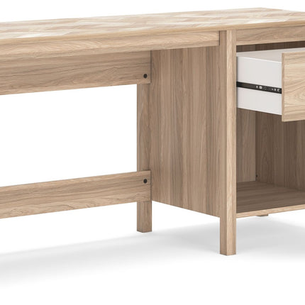 Battelle - Tan - Home Office Desk Signature Design by Ashley® 