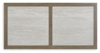 Rainier Ranch - Brown / Beige - Rectangle Dining Table With Umbrella Option Signature Design by Ashley® 
