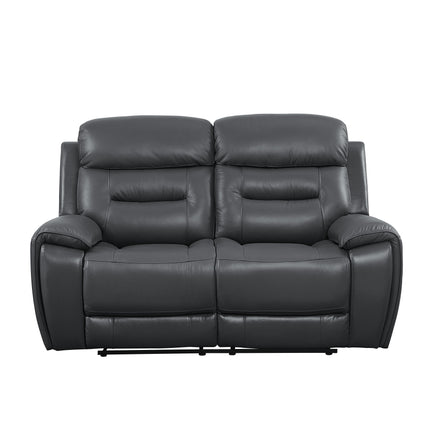 Lamruil - Loveseat - Gray Top Grain Leather ACME 