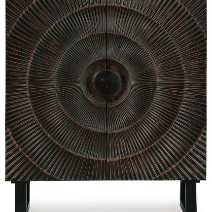 Fosterman - Distressed Black - Accent Cabinet Signature Design by Ashley® 