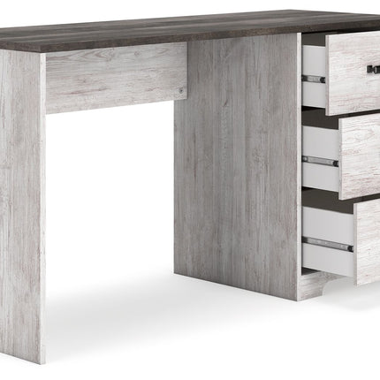 Shawburn - White / Dark Charcoal Gray - Home Office Desk Signature Design by Ashley® 