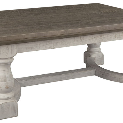 Havalance - Gray / White - Rectangular Cocktail Table Ashley Furniture 