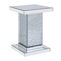 Nysa - End Table - Mirrored & Faux Crystals - 26