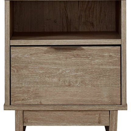 Oliah - Beige - One Drawer Night Stand - 20'' Width Signature Design by Ashley® 