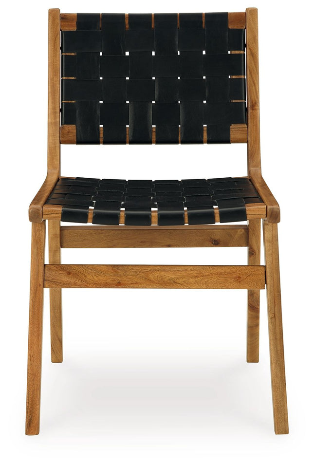 Fortmaine - Brown / Black - Dining Room Side Chair (Set of 2) Signature Design by Ashley® 