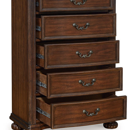 Lavinton - Brown - Five Drawer Chest Signature Design by Ashley® 