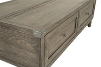 Thumbnail for Chazney - Rustic Brown - Lift Top Cocktail Table - Tony's Home Furnishings