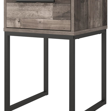 Neilsville - Black / Gray - One Drawer Night Stand Signature Design by Ashley® 