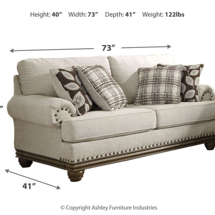 Harleson - Wheat - Loveseat Ashley Furniture 