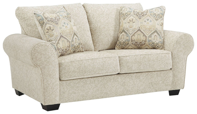 Haisley - Ivory - Loveseat Ashley Furniture 