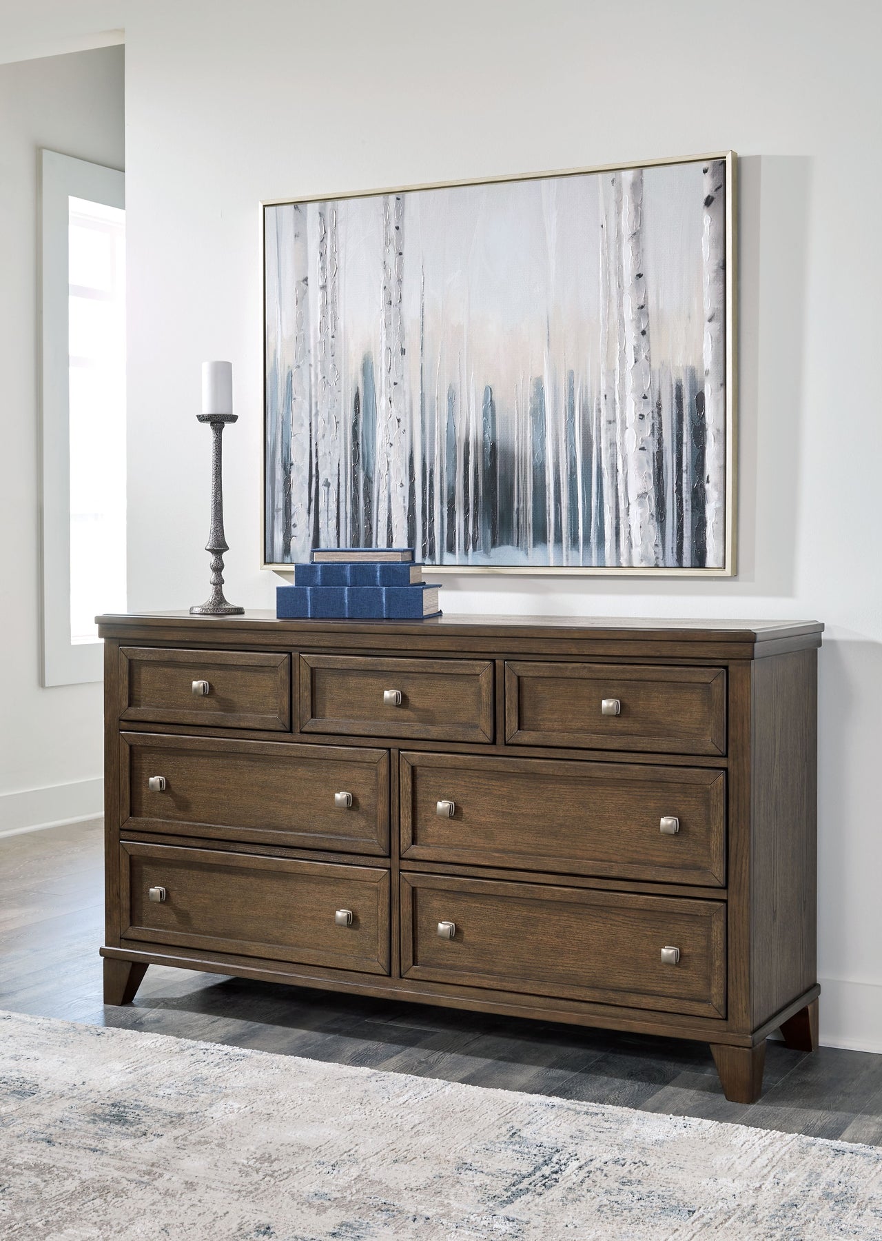 Shawbeck - Medium Brown - Dresser Benchcraft® 