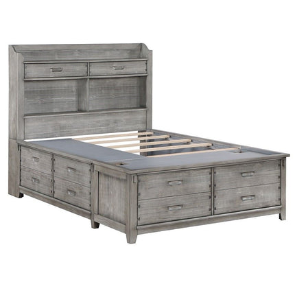 Veda - Full Bed With Storage - Gray ACME 