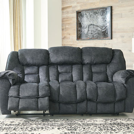 Capehorn - Granite - Reclining Sofa Ashley Furniture 