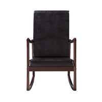 Raina - Rocking Chair - Dark Brown PU & Espresso Finish ACME 