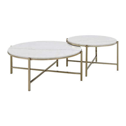 Zaidee - Nesting Table Set - Champagne ACME 