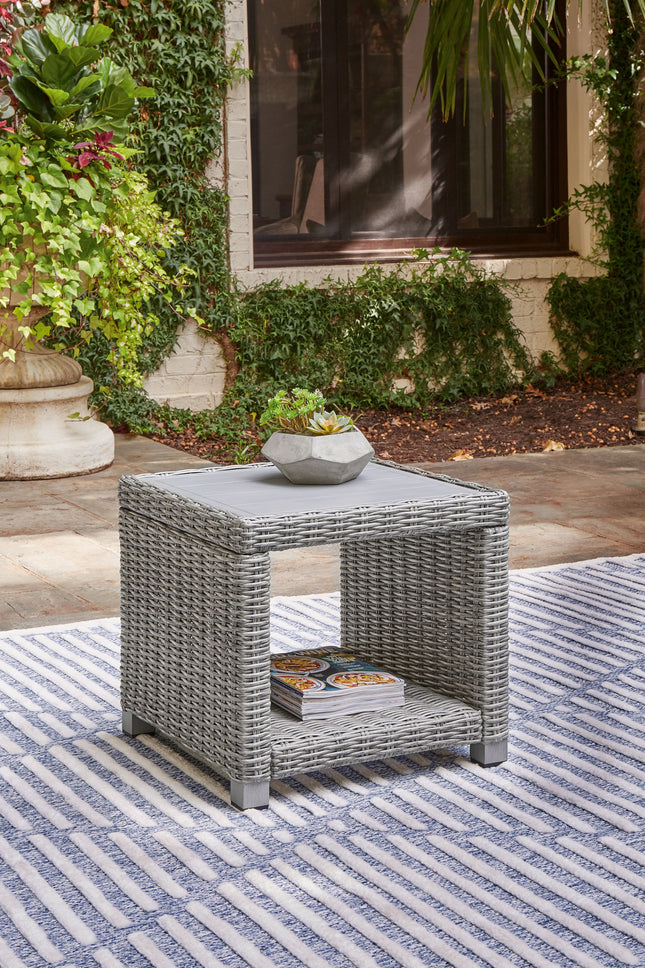 Naples Beach - Light Gray - Square End Table Signature Design by Ashley® 