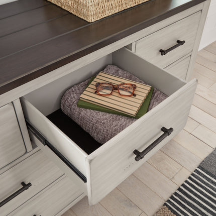 Darborn - Gray / Brown - Dresser And Mirror Signature Design by Ashley® 