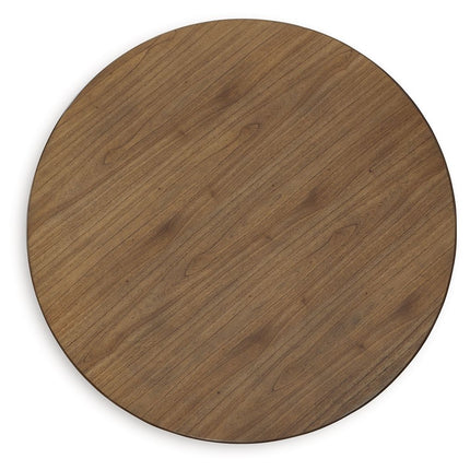 Landocken - Brown / Blue - Round Dining Room Table Signature Design by Ashley® 