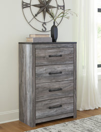 Bronyan - Dark Gray - Four Drawer Chest Signature Design by Ashley® 