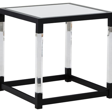 Nallynx - Metallic Gray - Square End Table Ashley Furniture 