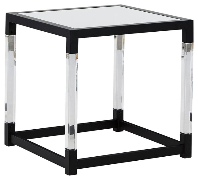 Nallynx - Metallic Gray - Square End Table Ashley Furniture 