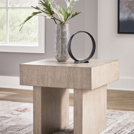 Jorlaina - Light Grayish Brown - Square End Table Signature Design by Ashley® 