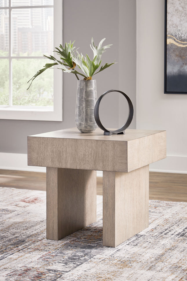 Jorlaina - Light Grayish Brown - Square End Table Signature Design by Ashley® 