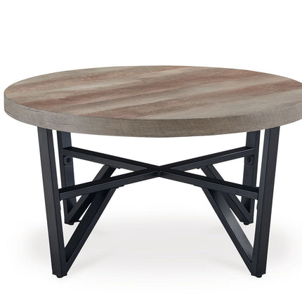 Deanlee - Grayish Brown / Black - Occasional Table Set (Set of 3) Signature Design by Ashley® 