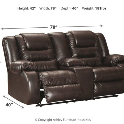 Vacherie - Reclining Loveseat Ashley Furniture 