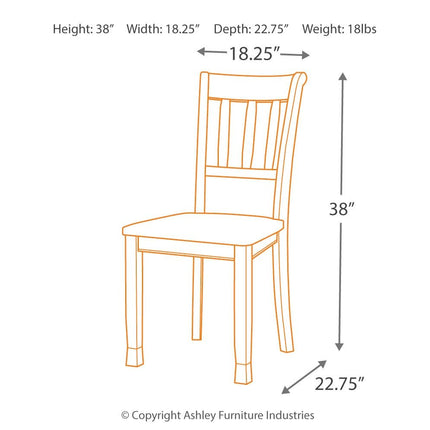 Owingsville - Black / Brown - Dining Room Side Chair (Set of 2) Signature Design by Ashley® 