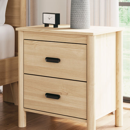 Cabinella - Tan - Two Drawer Night Stand Signature Design by Ashley® 