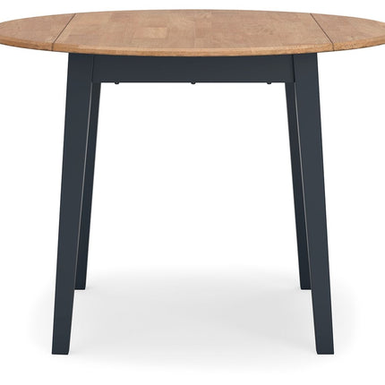 Gesthaven - Round Dining Room Drop Leaf Table Signature Design by Ashley® 