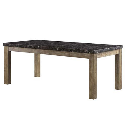 Charnell - Dining Table - Marble & Oak Finish ACME 