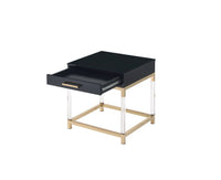 Adiel - End Table - Black & Gold Finish - Tony's Home Furnishings