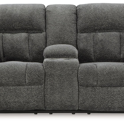 Frohn - Dbl Reclining Loveseat With Console Signature Design by Ashley® 