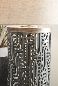 Thumbnail for Dayo - Gray / Gold Finish - Metal Table Lamp - Tony's Home Furnishings