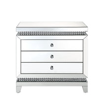 Lotus - Accent Table - Mirrored & Faux Crystals Inlay - 32