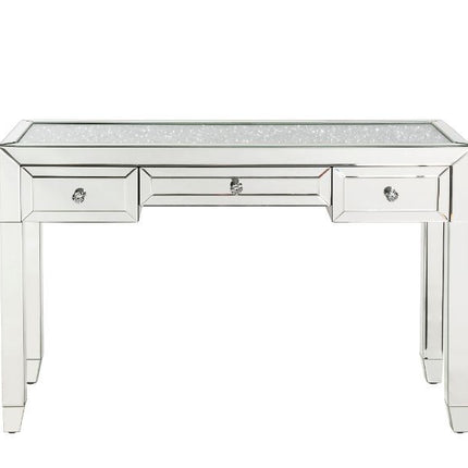 Noralie - Writing Desk - Mirrored & Faux Diamonds - 32" ACME 