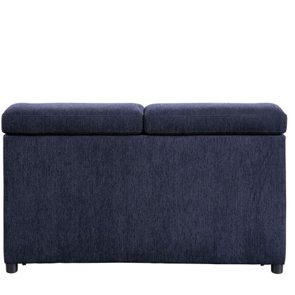 Nekoda - Sectional Sofa - Navy Blue Fabric ACME 