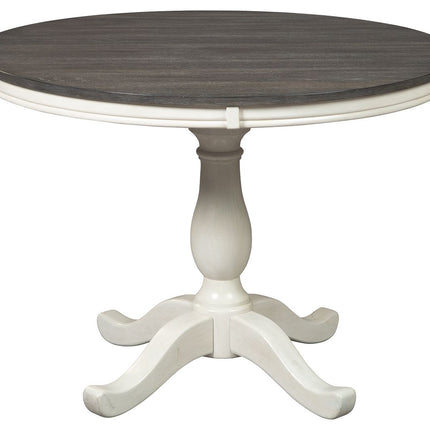 Nelling - White / Brown / Beige- Dining Room Table Signature Design by Ashley® 